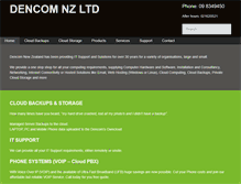 Tablet Screenshot of dencom.co.nz